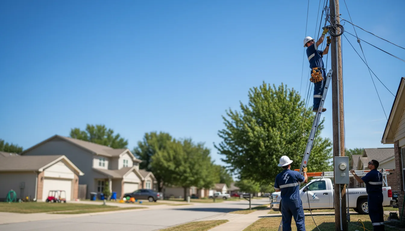Residential electrician providing installation services in Mount Airy, GA